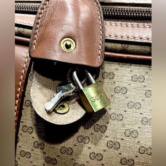 Gucci Authentic Interlocking G Logo Supreme Suitcase/Shoulder Bag - Picture 12 of 16